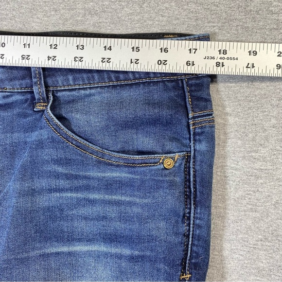 Democracy Jegging Jeans Womens 14 Dark Blue Ab Solution Hi Rise Stretch Denim - Picture 13 of 14